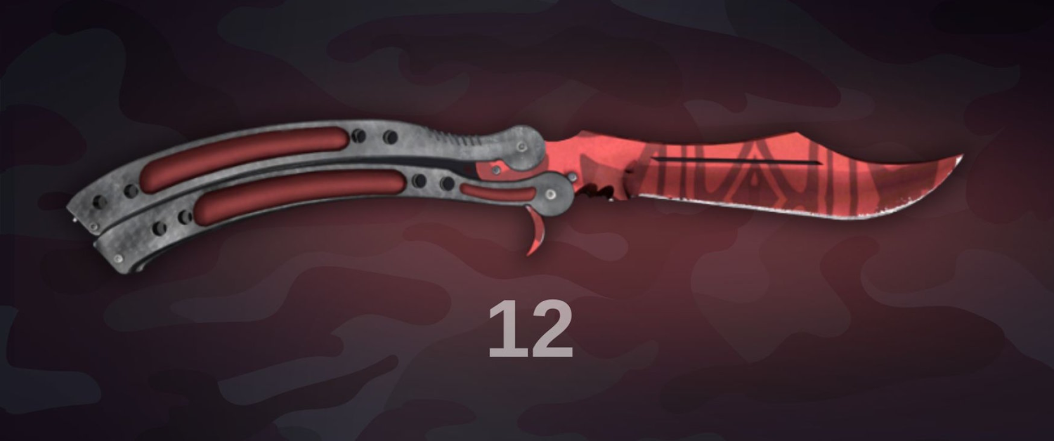 Butterfly Knife Slaughter Half-Diamond Pattern