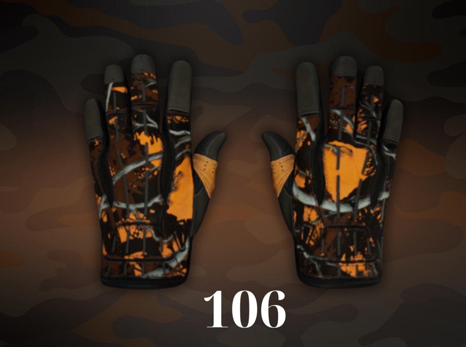 Sport Gloves Big Game orange pattern