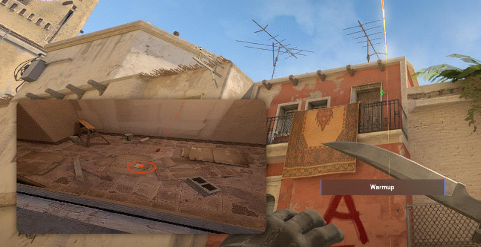 CS2 Mirage Mid Smokes