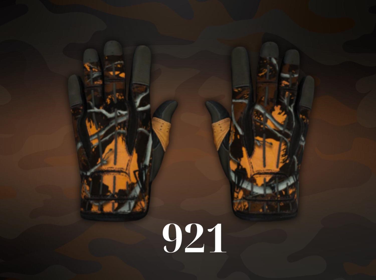 Sport Gloves Big Game orange pattern