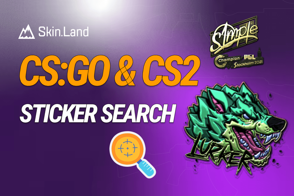 ค้นหาสติ๊กเกอร์ CS:GO และ CS2