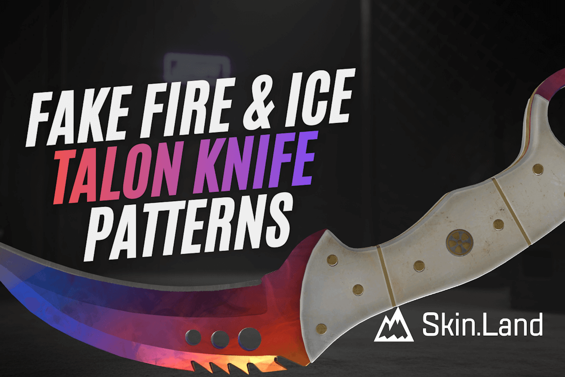 Marble Fade Talon -veitsi, tuli- ja jääkuviointitasoluettelo