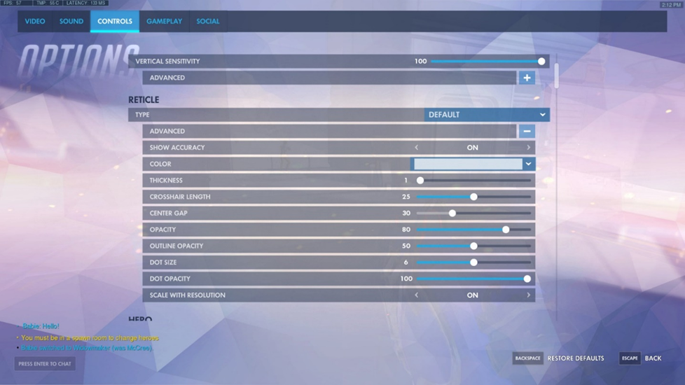 Crosshair Styles in CS:GO/CS2