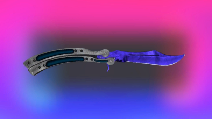 CS2의 Butterfly Doppler Sapphire, 약 $6&ndash;7k - Skin.Land에서 구매