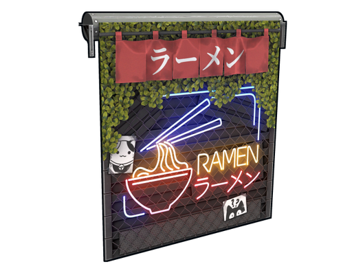 Ramen Garage Door