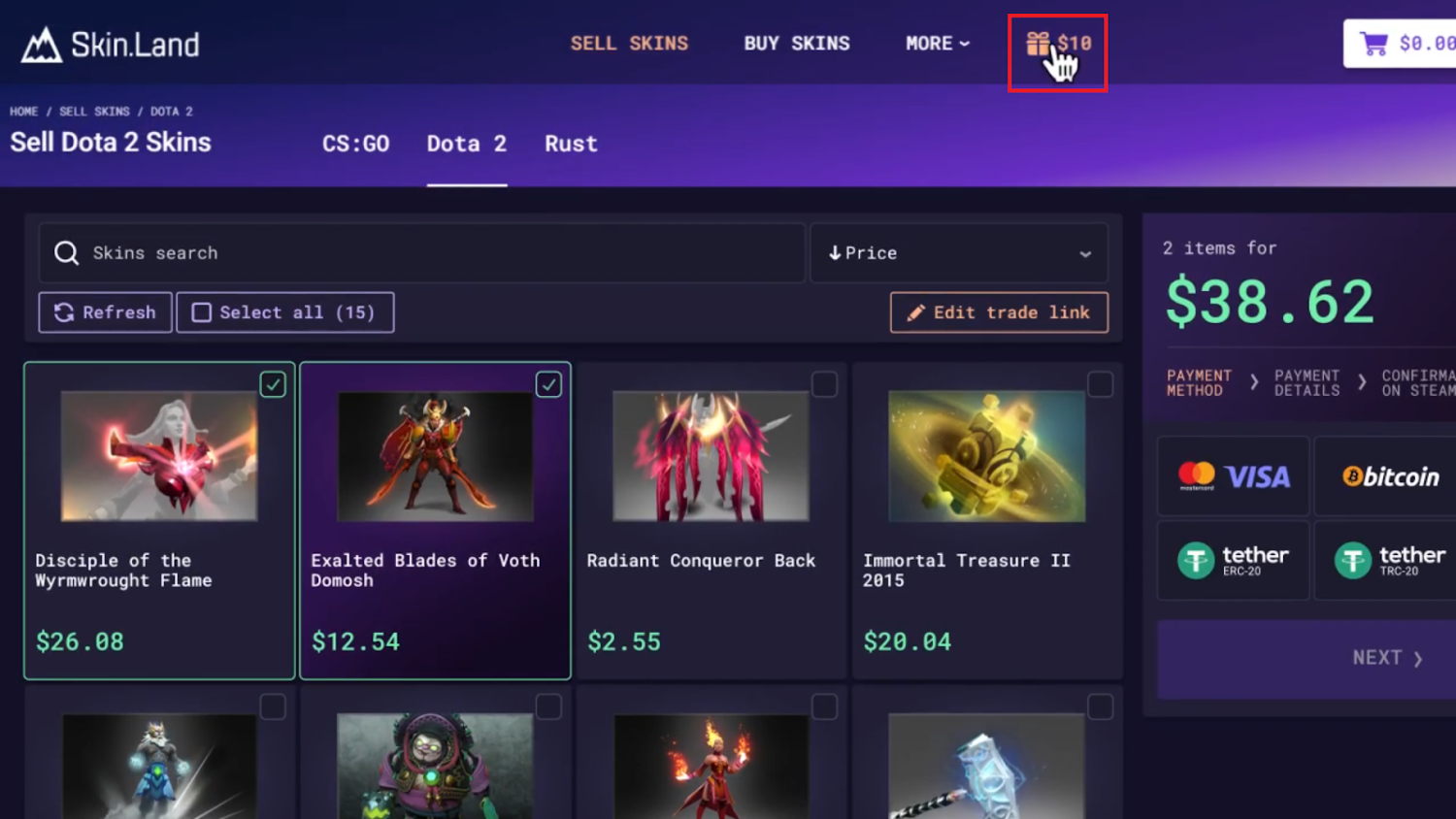 How Much Is My Dota 2 Inventory Worth?