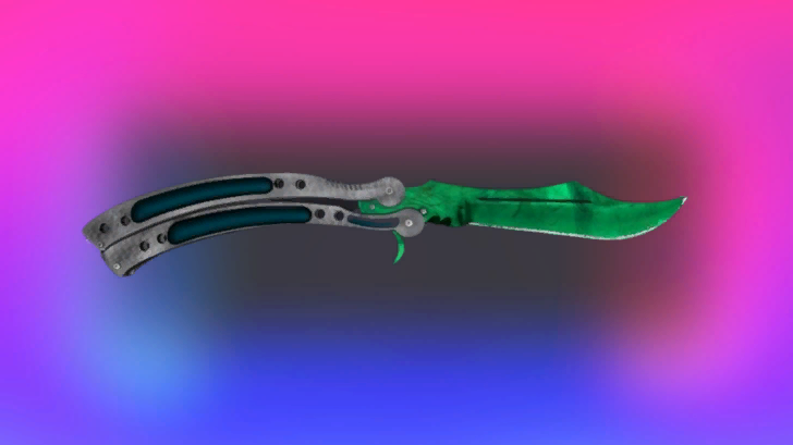 CS2의 Butterfly Gamma Doppler Emerald, 약 $8&ndash;9k - Skin.Land에서 구매