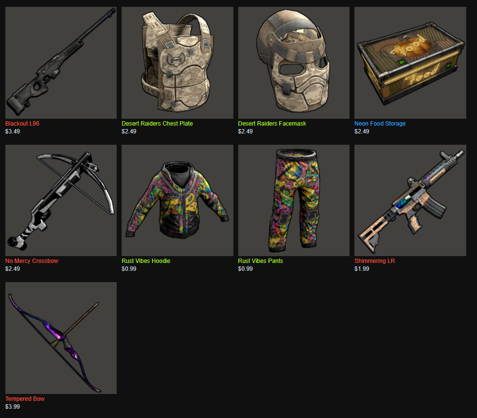 Gift a Rust Skin via Trading Platforms