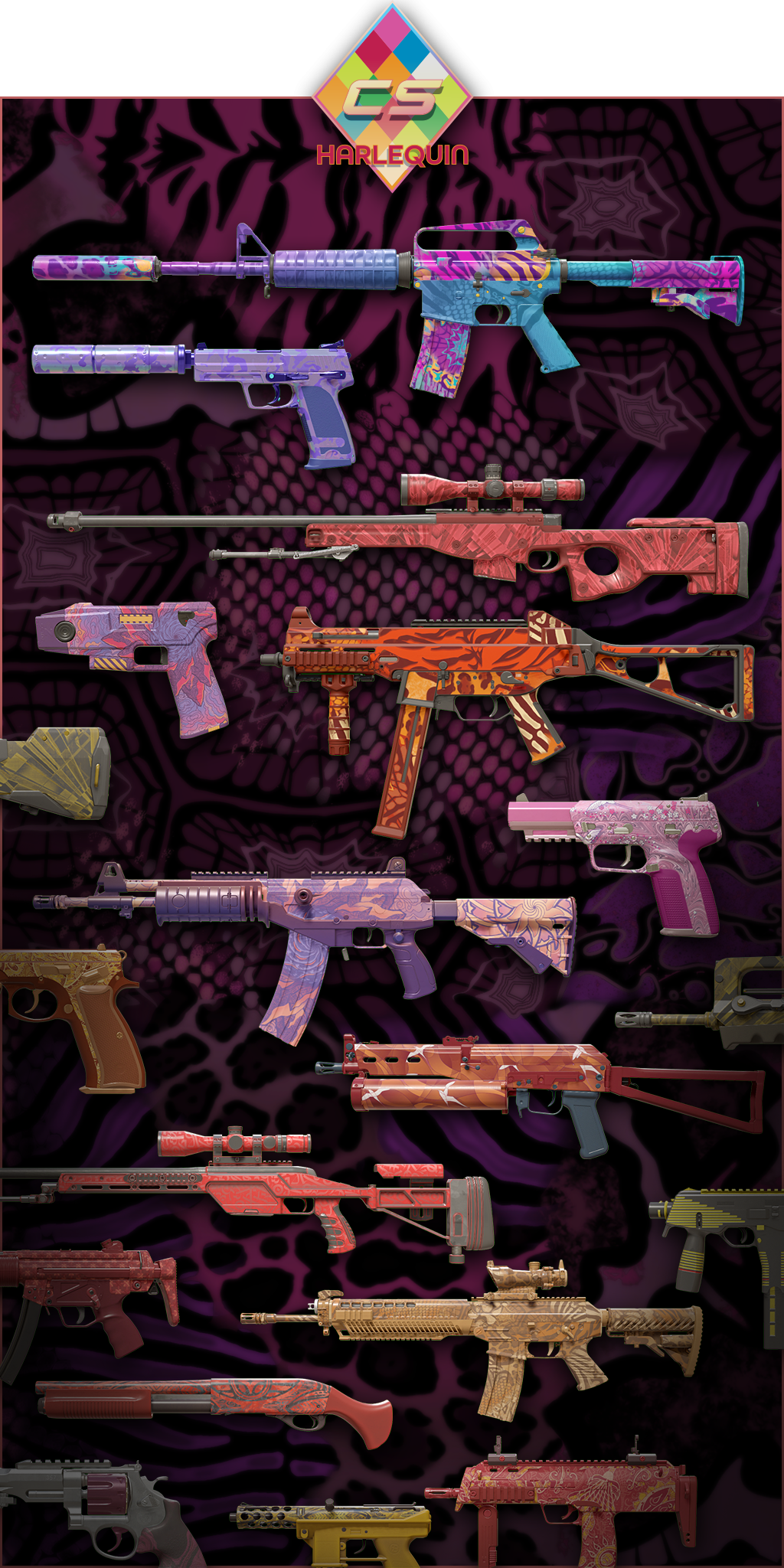 New Skin Collections: Achroma and Harlequin