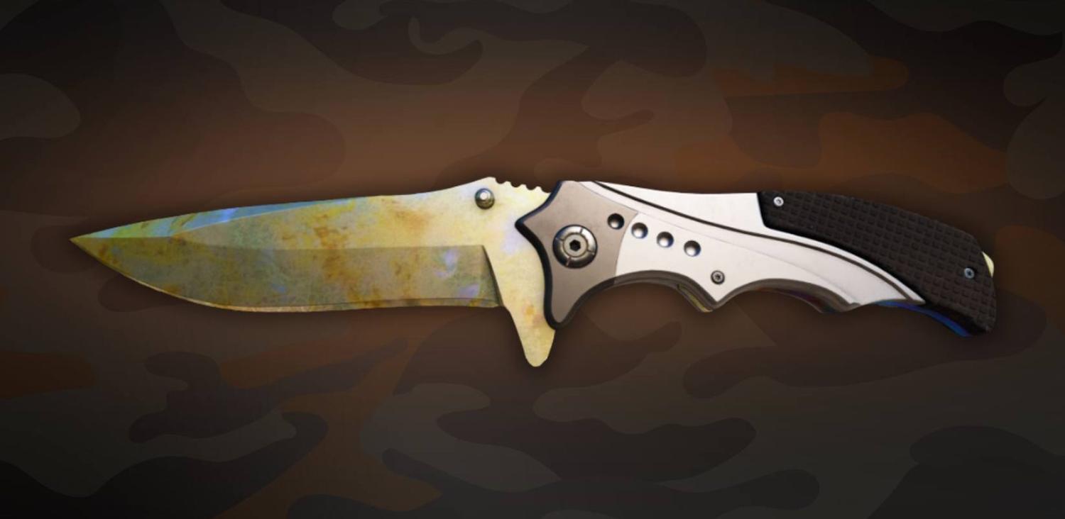 Nomad Knife | Case Hardened Gold Gem