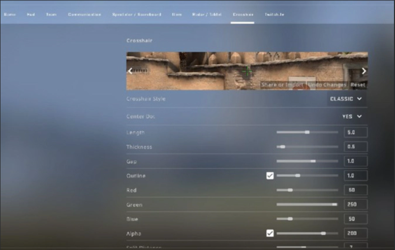 How to Change Crosshair in CS:GO/CS2?