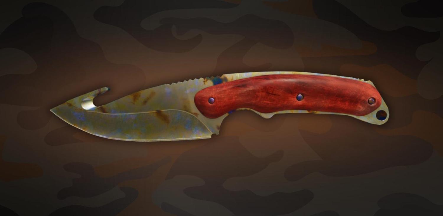Gut Knife | Case Hardened Gold Gem