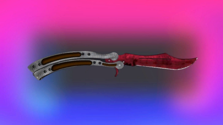 CS2의 Butterfly Knife Doppler Ruby, 약 $11k - Skin.Land에서 구매