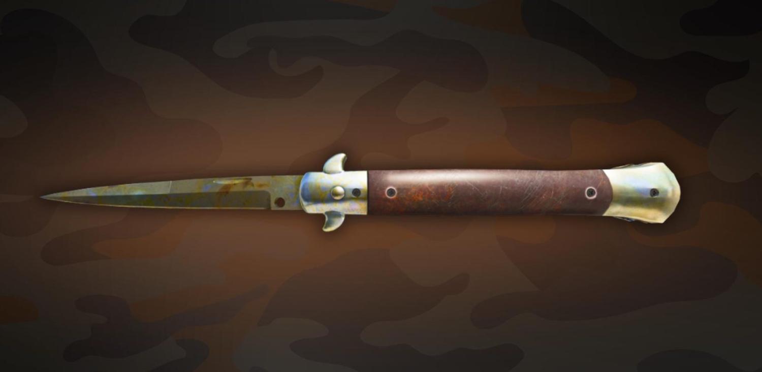 Stiletto Knife | Case Hardened Gold Gem