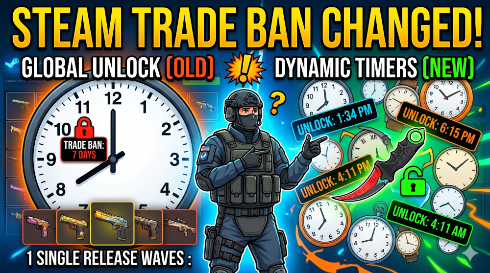 CS2 Trade Ban Update: How the New 7-Day Timer Works