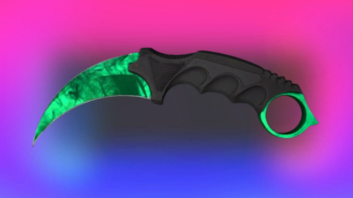 CS2의 Karambit Doppler Emerald, 약 $7.5&ndash;8k - Skin.Land에서 구매