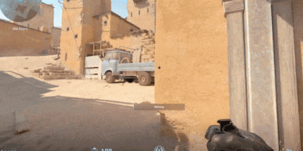 Dust 2 CT Side Smoke Grenades
