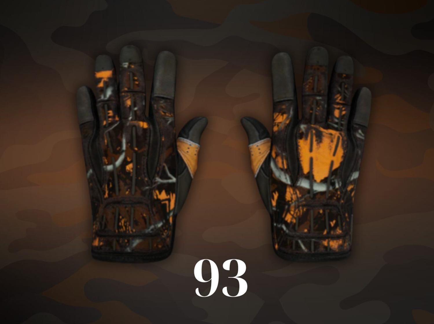 Sport Gloves Big Game orange pattern
