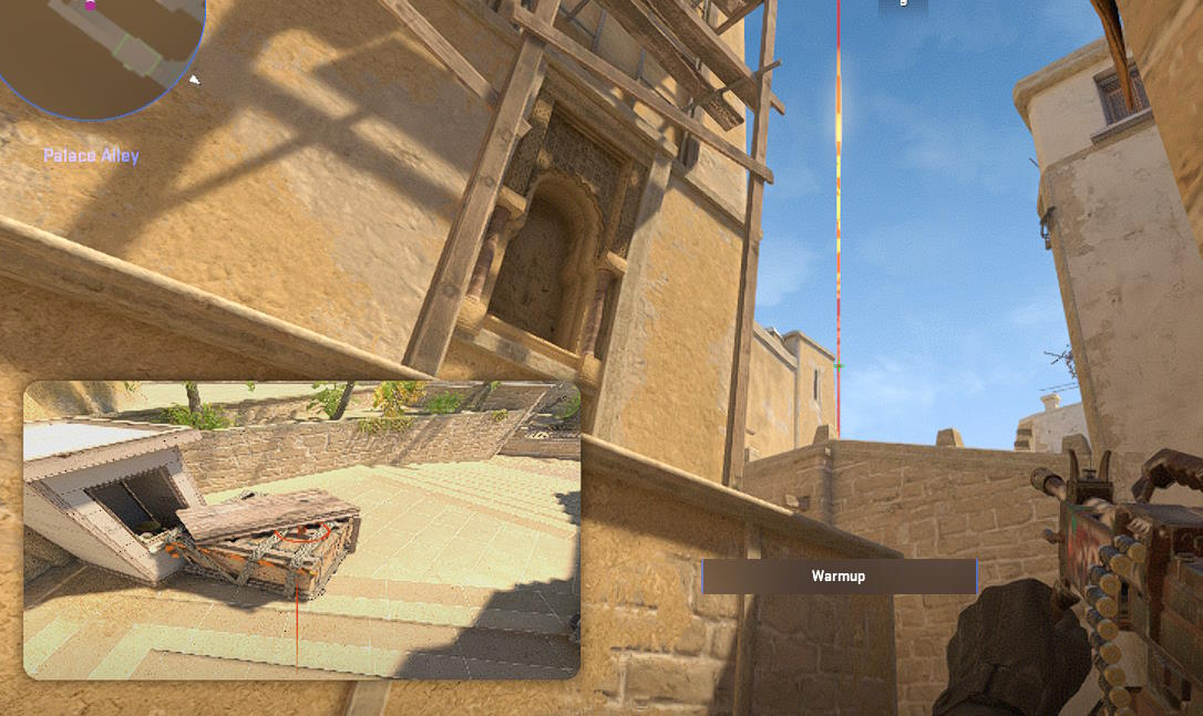 Mirage CT spawn smoke in CS2