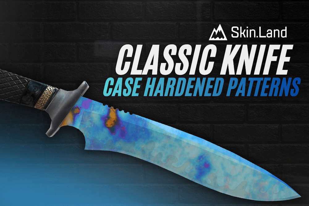 Classic Knife Case Hardened Pattern TIer 목록: 블루 젬