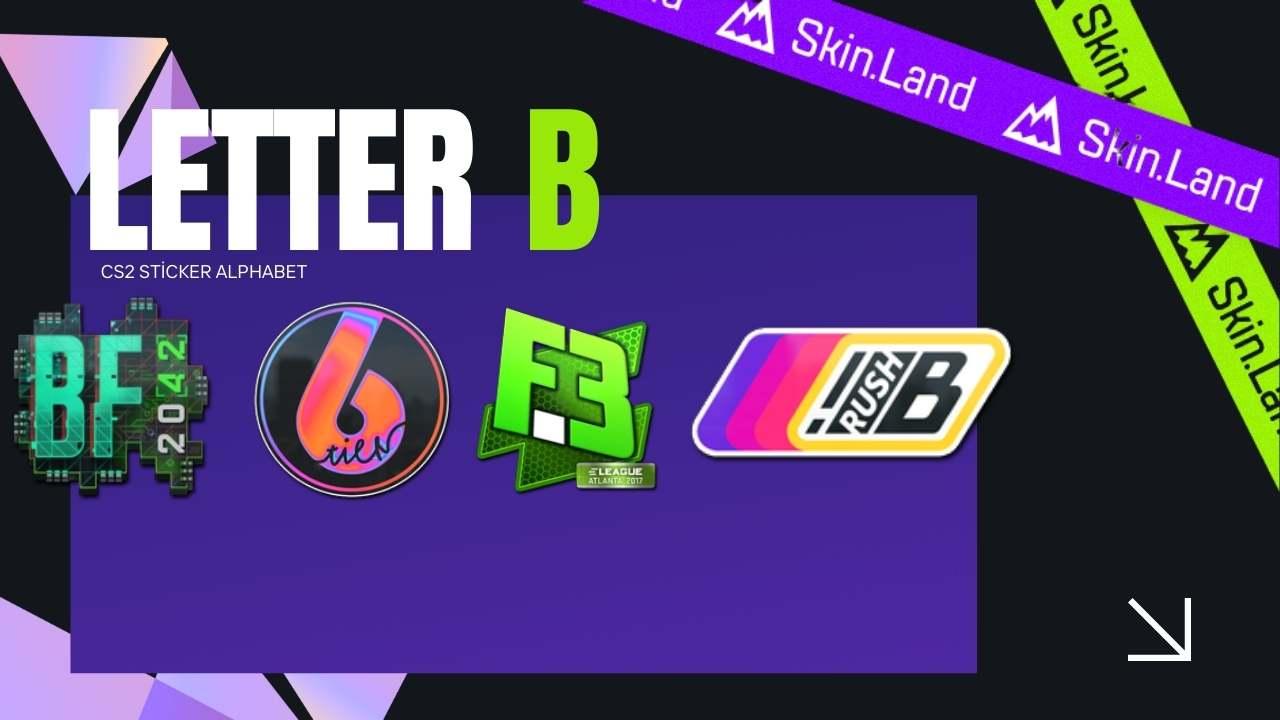 Letter A Stickers in CS2