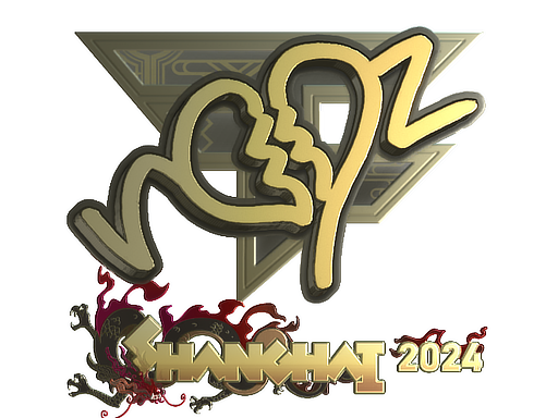 Sticker | ropz (Gold) | Shanghai 2024