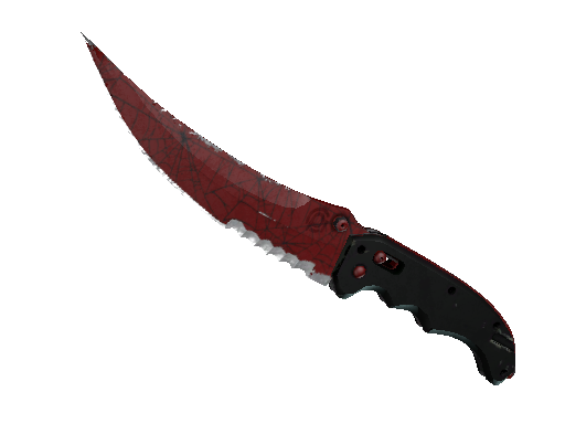 ★ StatTrak™ Flip Knife | Crimson Web (Well-Worn)