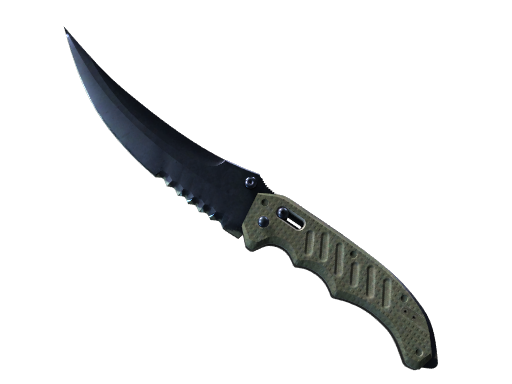 ★ StatTrak™ Flip Knife | Blue Steel (Battle-Scarred)