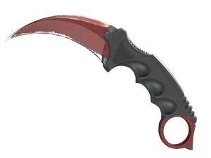 ★ StatTrak™ Karambit | Crimson Web (Well-Worn)