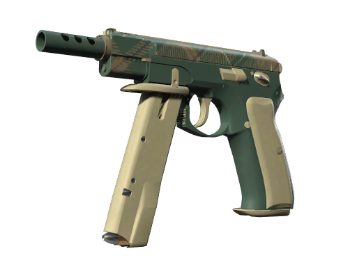 CZ75-Auto | Green Plaid (Minimal Wear)