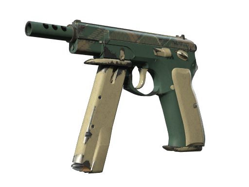CZ75-Auto | Green Plaid (Well-Worn)