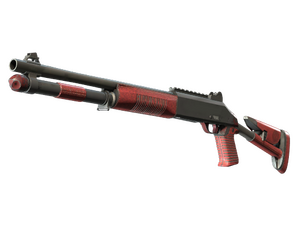 XM1014 | Red Leather (Well-Worn)