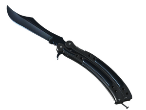 ★ ST™ Butterfly Knife | Blue Steel