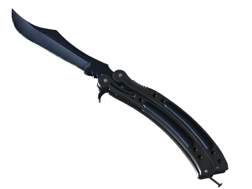 ★ StatTrak™ Butterfly Knife | Blue Steel (Battle-Scarred)