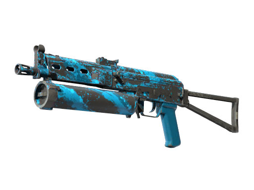 StatTrak™ PP-Bizon | Blue Streak (Well-Worn)