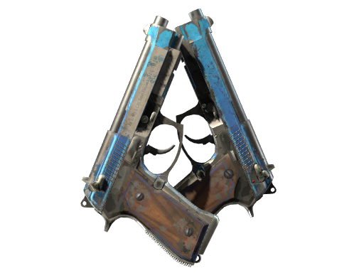 StatTrak™ Dual Berettas | Urban Shock (Battle-Scarred)