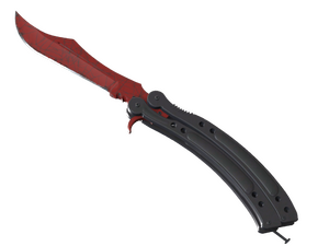 ★ ST™ Butterfly Knife | Crimson Web