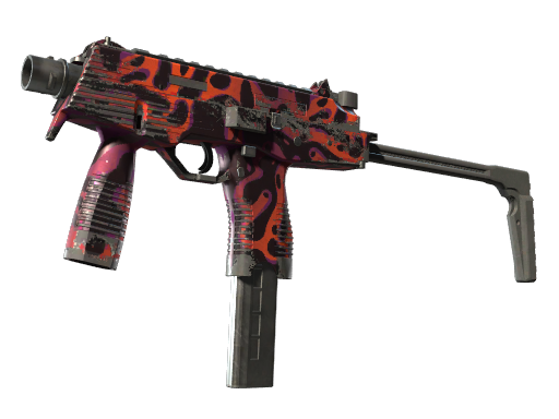 MP9 | Ruby Poison Dart (Well-Worn)