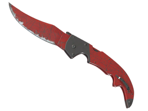 ★ StatTrak™ Falchion Knife | Crimson Web (Well-Worn)