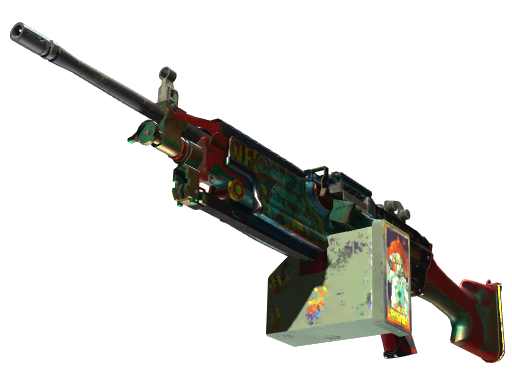 StatTrak™ M249 | Nebula Crusader (Battle-Scarred)