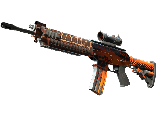 StatTrak™ SG 553 | Tiger Moth (Well-Worn)