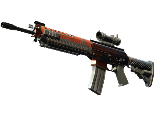 StatTrak™ SG 553 | Danger Close (Field-Tested)