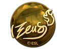Sticker | Zeus (Gold) | Katowice 2019