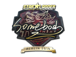 Sticker | somebody (Gold) | Berlin 2019