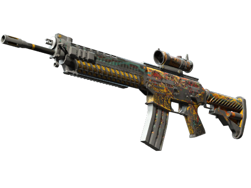 StatTrak™ SG 553 | Colony IV (Battle-Scarred)