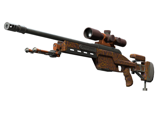 SSG 08 | Orange Filigree (Minimal Wear)