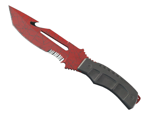 ★ StatTrak™ Survival Knife | Crimson Web (Well-Worn)