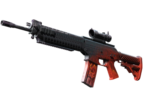 SG 553 | Darkwing (Minimal Wear)