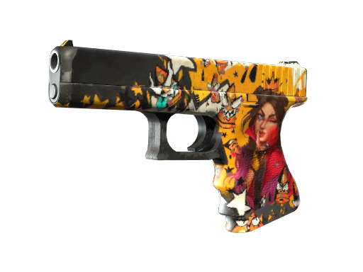 Glock-18 | Bullet Queen (Well-Worn)