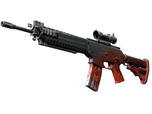 StatTrak™ SG 553 | Darkwing (Battle-Scarred)